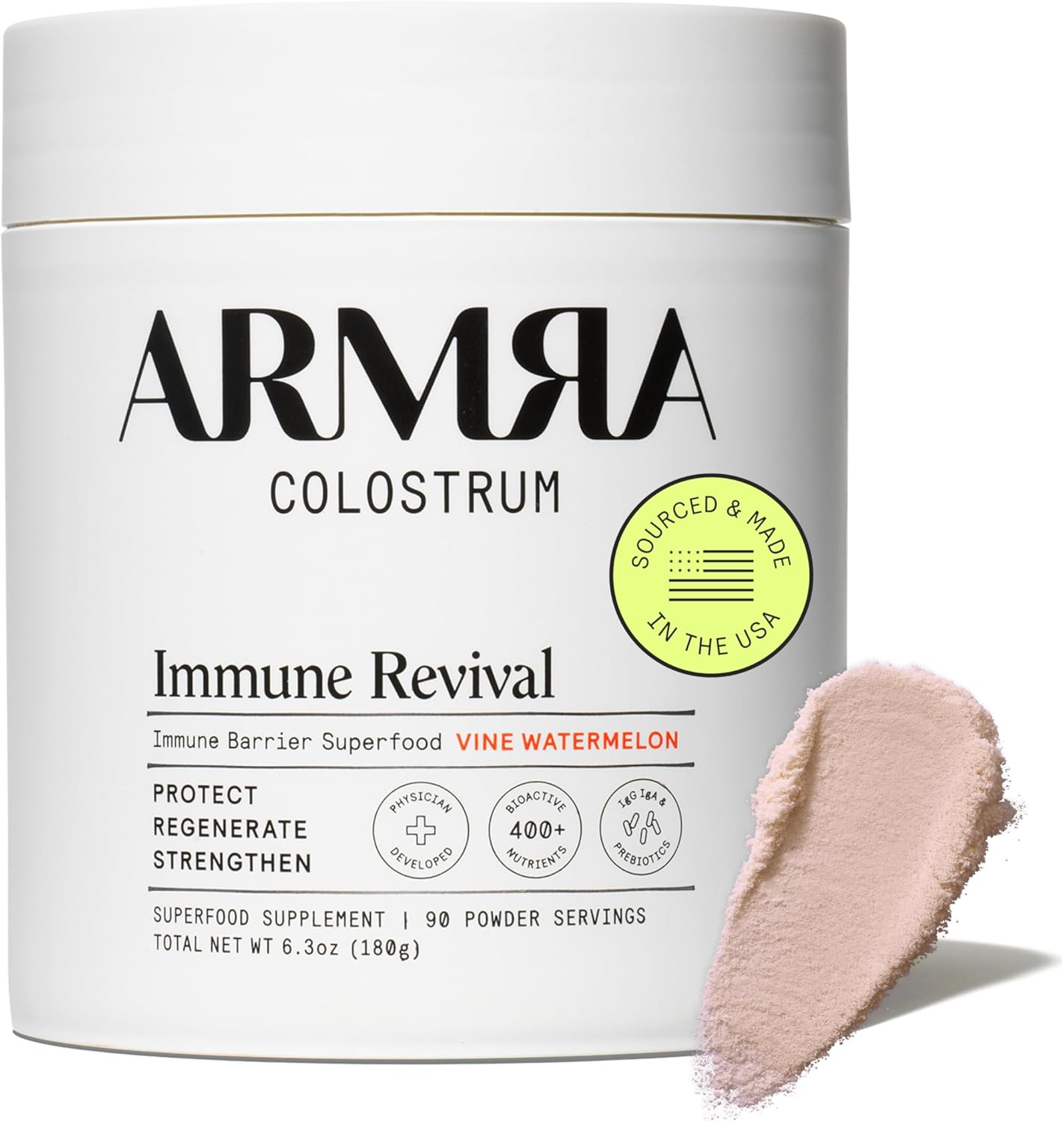 ARMRA Colostrum Powder| Gut Health & Bloating | Skin & Hair | Immunity | Keto, Gluten & Fat-Free | 120 Servings