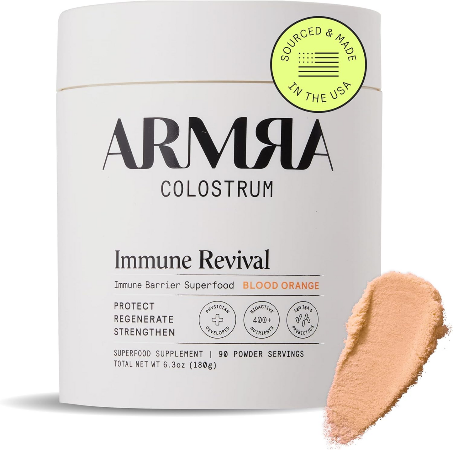 ARMRA Colostrum Powder| Gut Health & Bloating | Skin & Hair | Immunity | Keto, Gluten & Fat-Free | 120 Servings