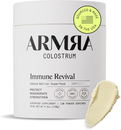 ARMRA Colostrum Powder| Gut Health & Bloating | Skin & Hair | Immunity | Keto, Gluten & Fat-Free | 120 Servings